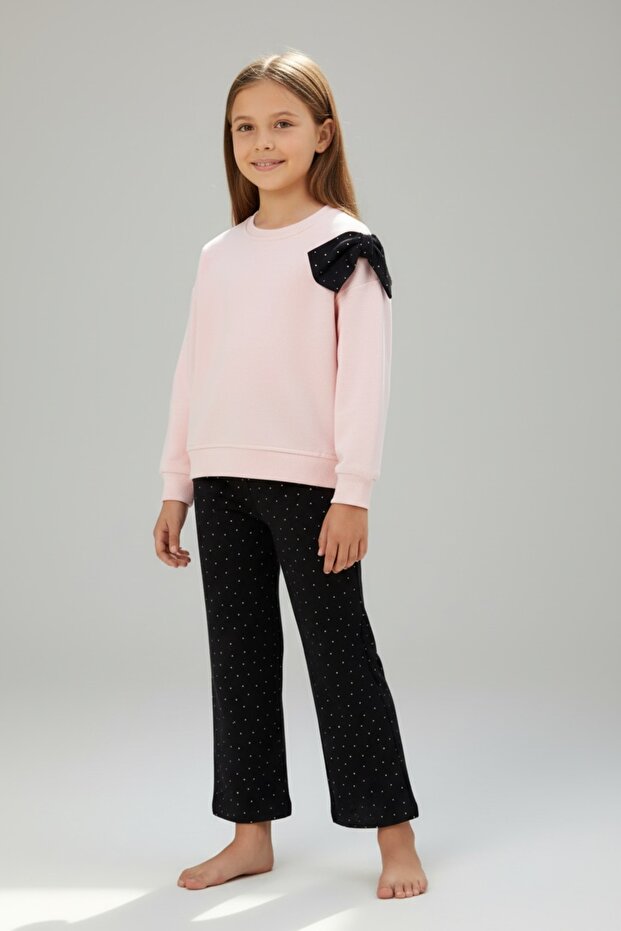 447288 Stone-Embellished Pants Sweat Suit