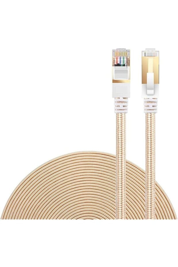 erorex CAT8 Ethernet Cable High-Speed LAN Network Cable 40Gbps 2000MHz RJ45 Internet Cable Braided D