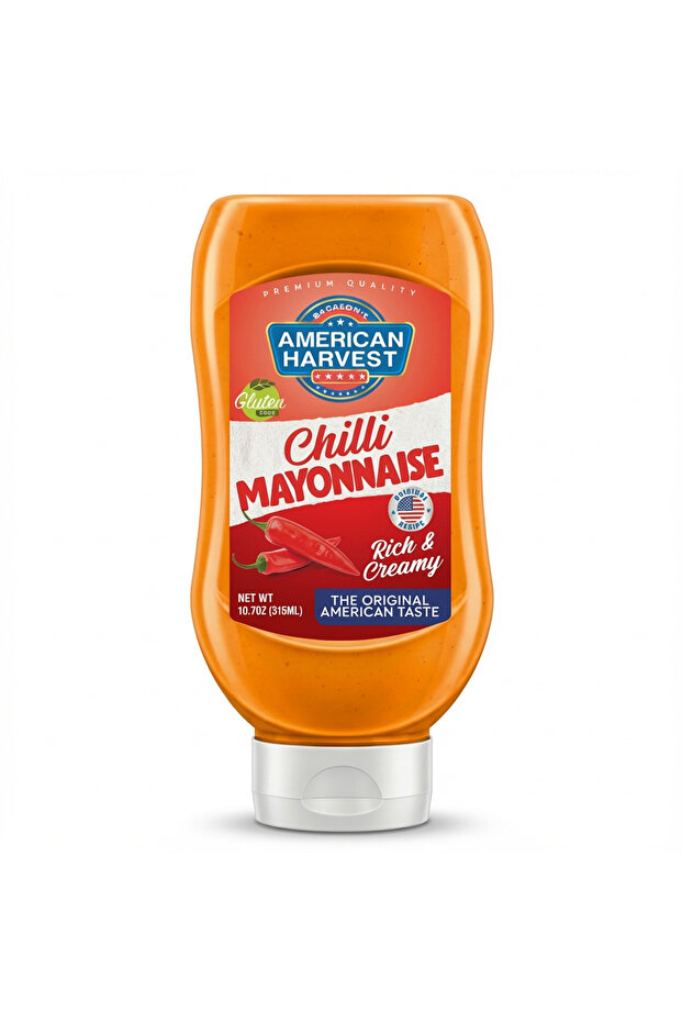Chilli Mayonnaise Top Down Squeezy Bottle 315ml | Rich & Creamy Dressing