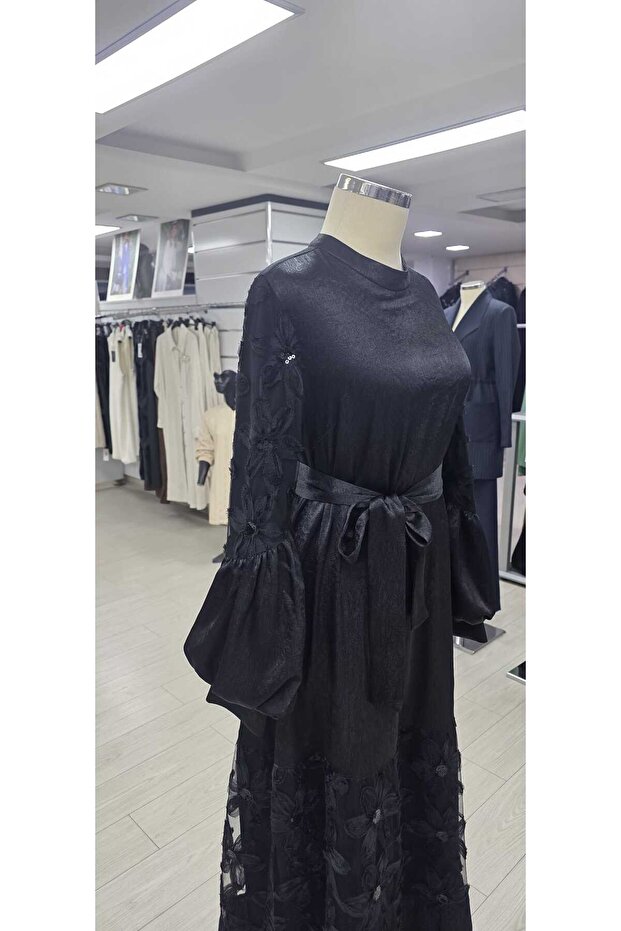 08-1813 Tesettür Elbise - 3