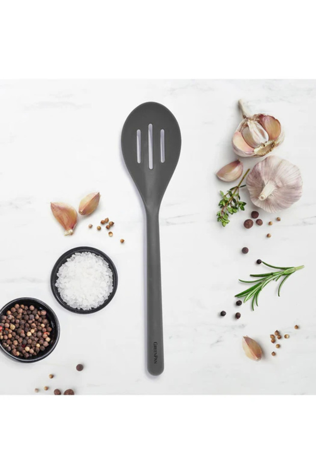 ملعقة سيليكون رمادية مثقوبة - 2