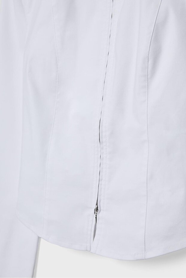 Çift fermuarlı bengal gömlek - 8