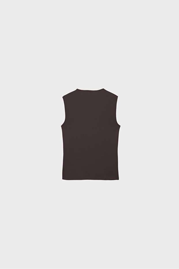 Basic kolsuz tişört - 7