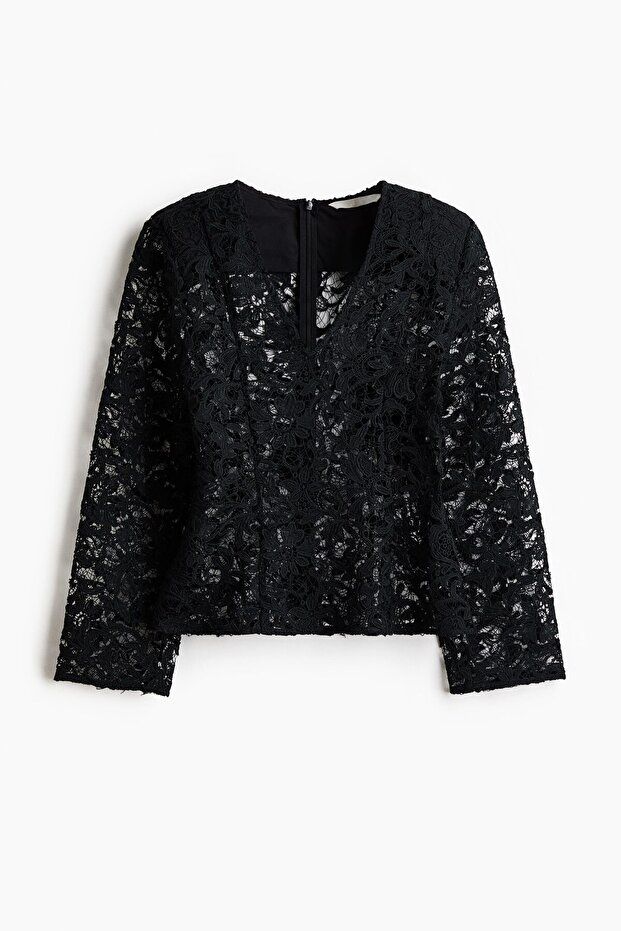 Beli Belirgin Dantel Üst - 3