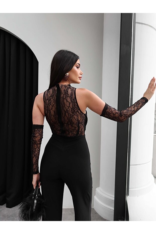 Degaje Yaka Dantelli Tulum - 7