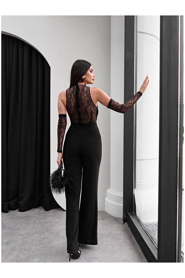 Degaje Yaka Dantelli Tulum - 5