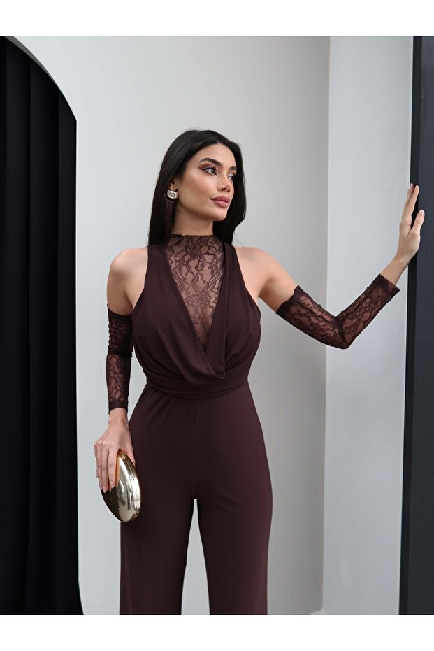 Degaje Yaka Dantelli Tulum - 4