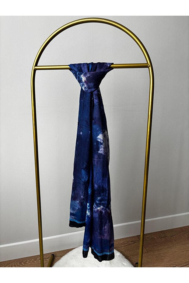 Velvet Desen Bambu Şal - 2