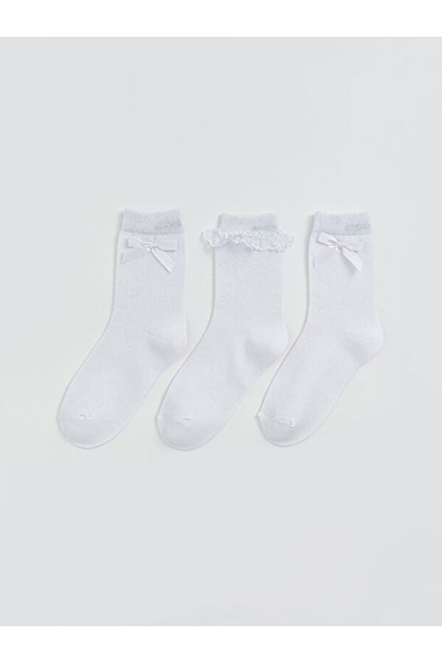 Esvab • Modern & Stylish Girls' Socks 3-Piece Set