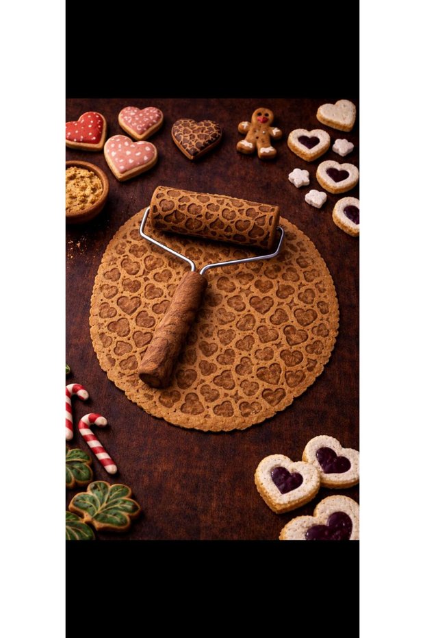 Patterned Wooden Rolling Pin
