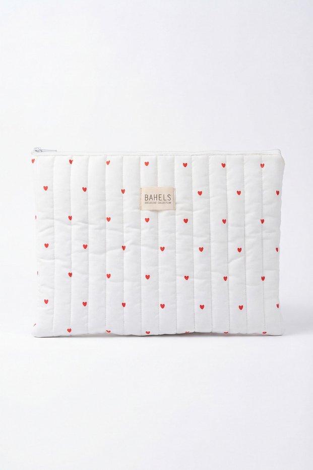 Mini Heart XL Portfolio Bag Compatible with MacBook and Tablet
