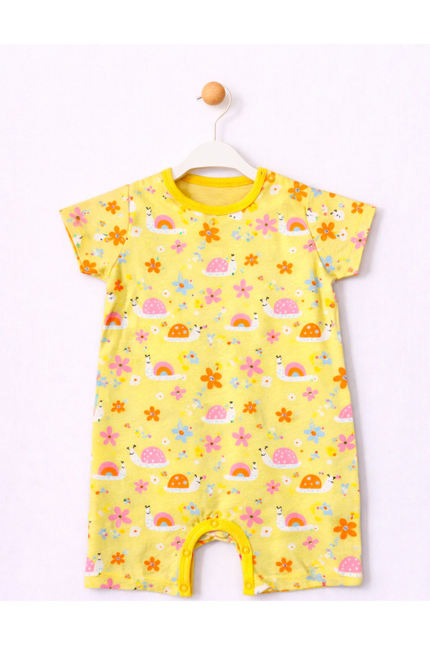 Summer Patterned Baby Girl Jumpsuit