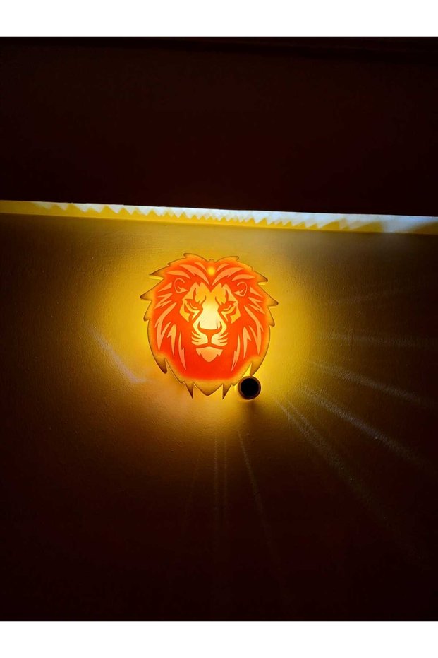 Aslan Kafası Duvar & Gece Lambası