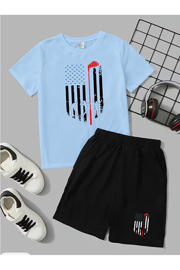 Children's T-Shirt and Pocketed Shorts Set