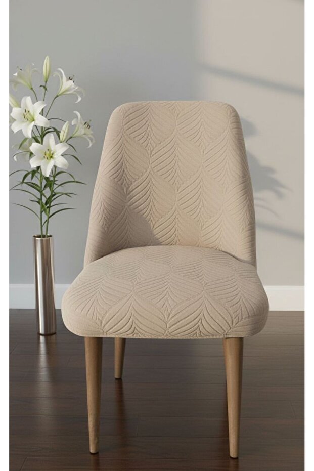 Kitchen Chair Cover - Single Piece Quality Full Wrap Washable Oval Chair Cover