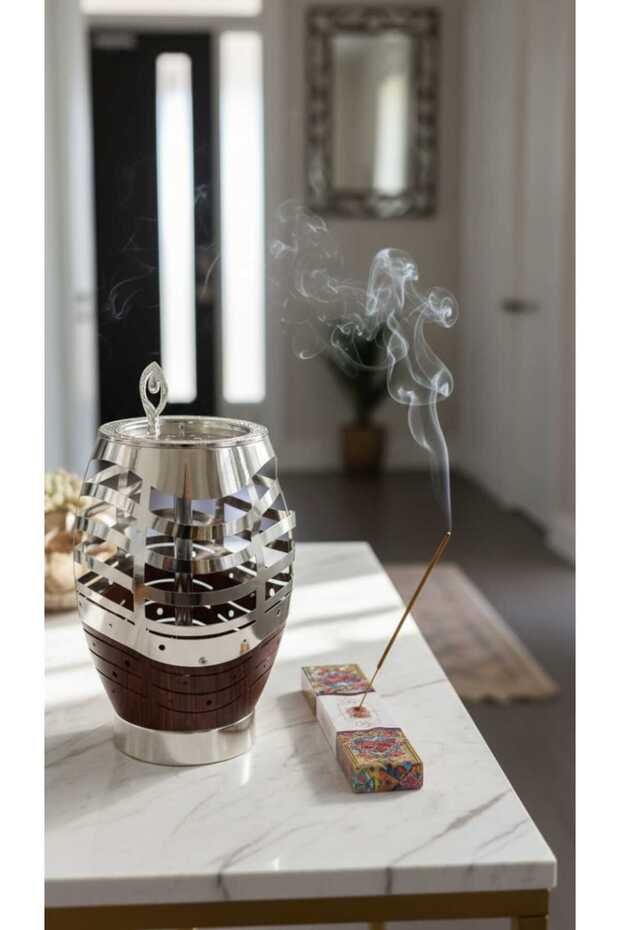 مبخرة بخور بتصميم أنيق - 4