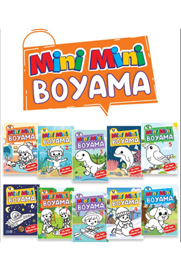 Yuva Yayınları Boyama Kitabı 10 kitap ( 10 KİTAP 160 SAYFA ) A4 Boy