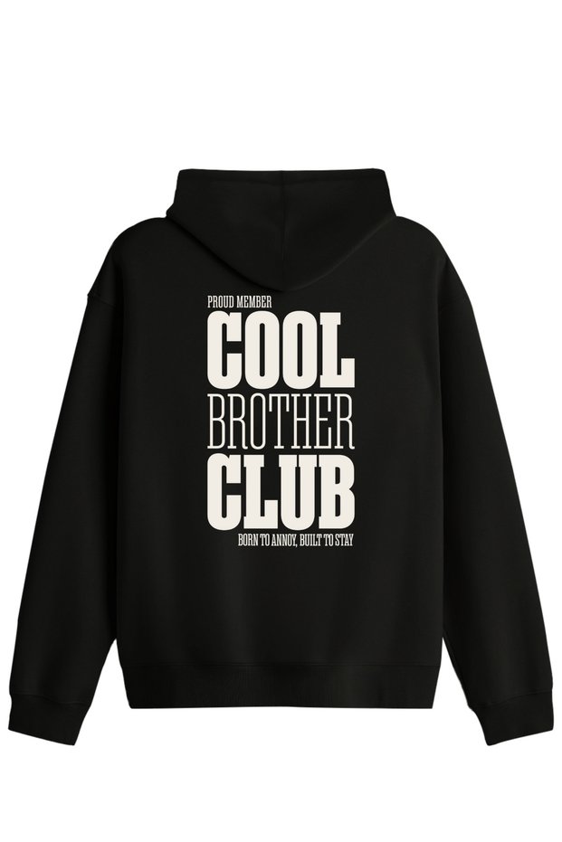 Cool Brother Club Printed Unisex Hooded Collar Hoodie