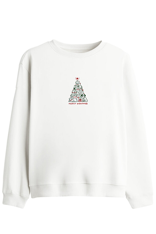Woofmas Printed Crew Neck Sweatshirt