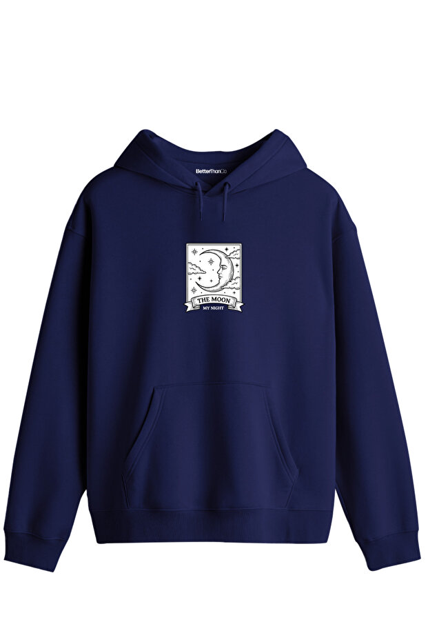 My Night Printed Unisex Hooded Collar Hoodie