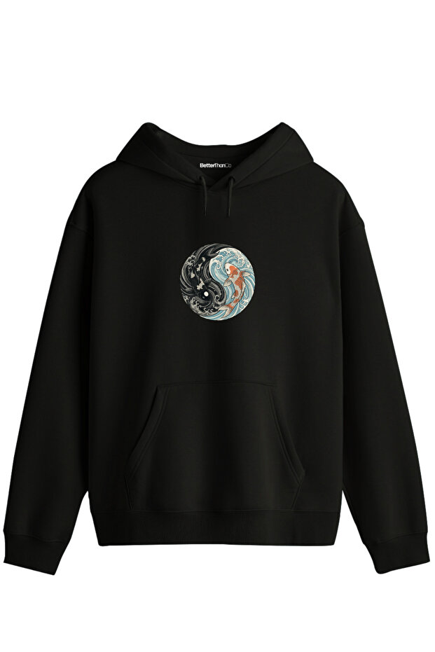 Balance Printed Unisex Hooded Collar Hoodie