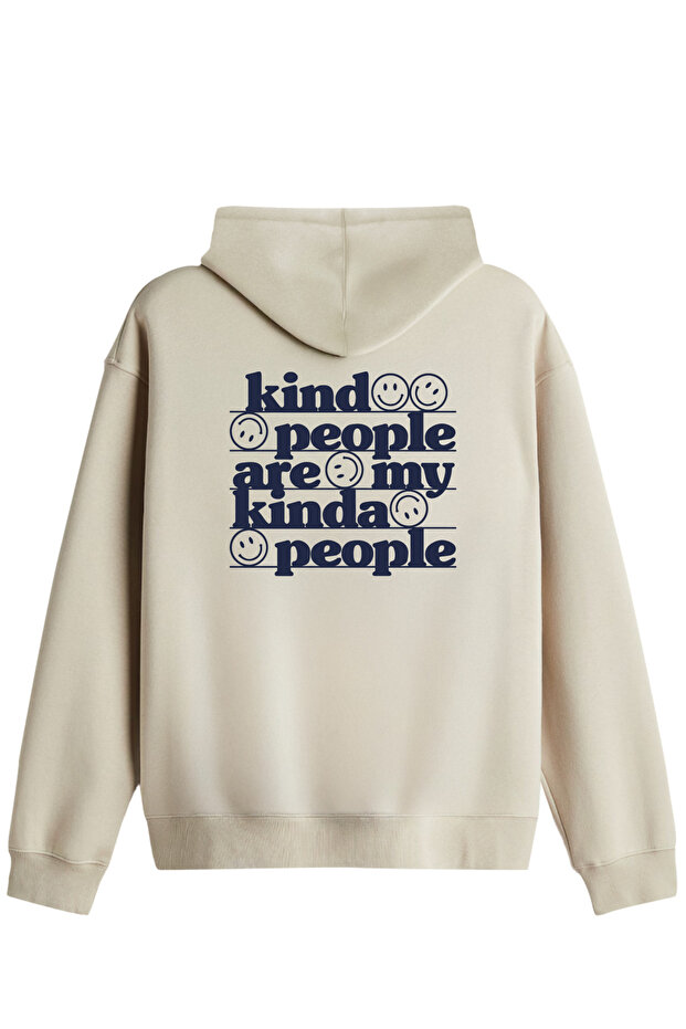 Be Kind Printed Unisex Hooded Collar Hoodie