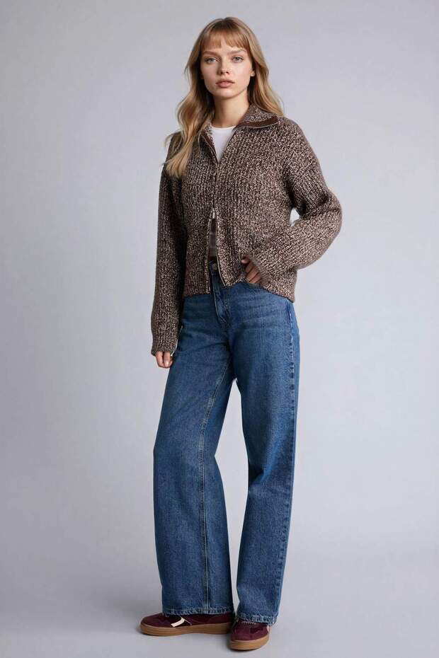 Oversıze Kapüşonlu Hırka G6033AX25WN - 2