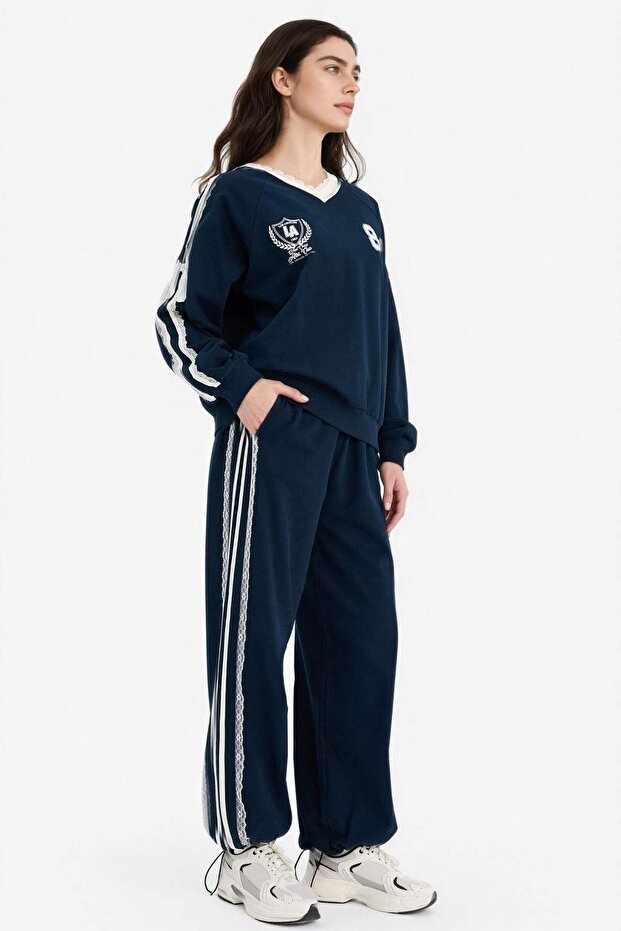 Oversıze Baskılı Sweatshirt G8034AX26SP - 2