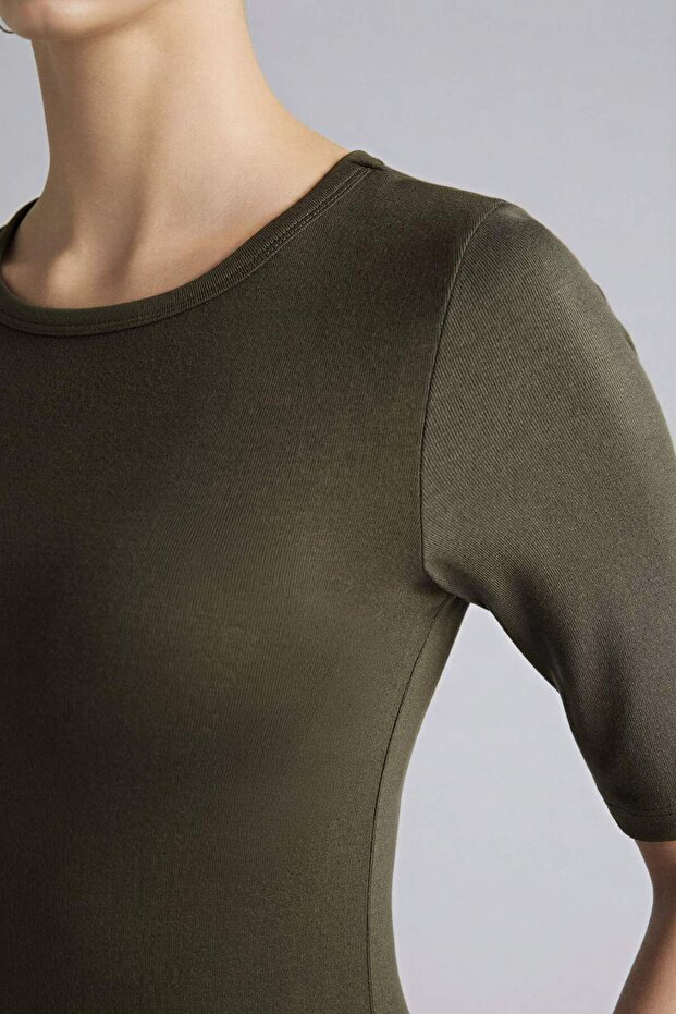 Slım Fıt Basıc Tişört G5263AX26SP - 4