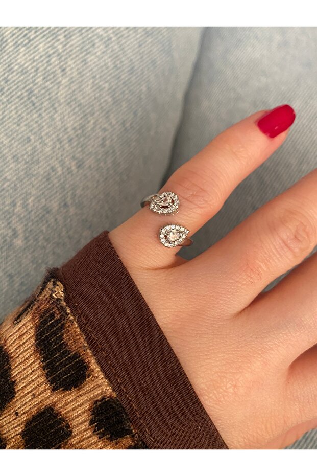 Limited Edition - Small Finger Drop Minimal Bottom Adjustable Joint Women's Ring