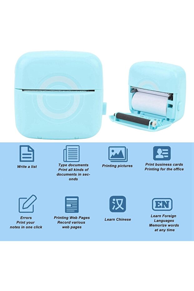 طابعة لاسلكية ذكية، طابعة جيب متعددة الوظائف آمنة ذات تحكم فعال في التطبيقات - 3