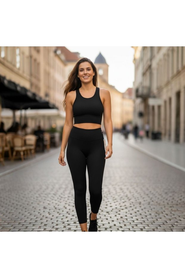Anti-Cellulite Straight Tights, Emana ® Mineral-Tech Seamless High Waist, Smooth Appearance