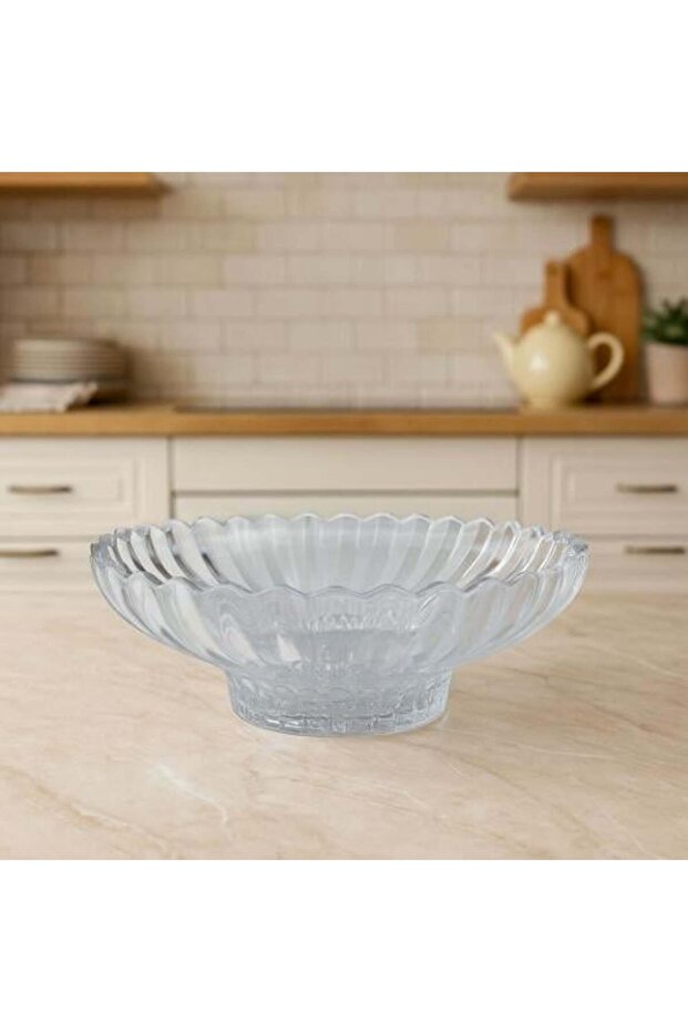 Elegant Decorative Glass Serving Bowl