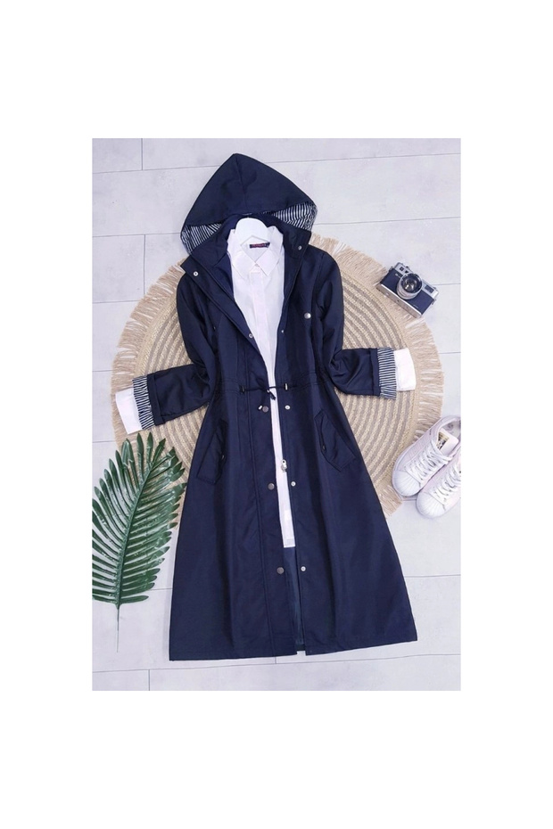 معطف مخطط بنعل داخلي -Laci - 5