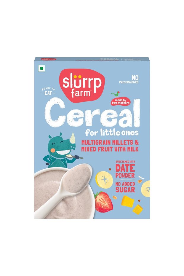 Multigrain Millets Cereal with Mixed Fruits and Rice Crispies 300g | Rice & Jowar Cereal