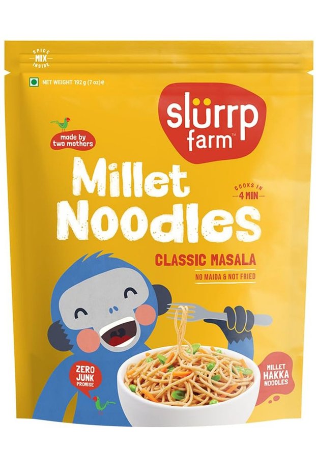 Millet Hakka Noodles 192g | Classic Masala Millet Noodles