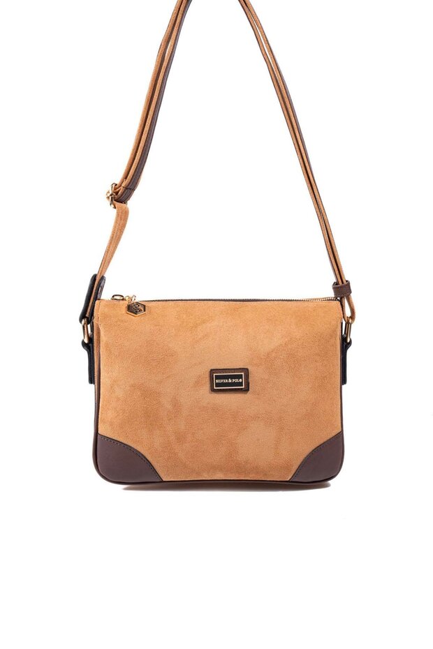 Taba - Brown Suede Women's Crossbody Bag Sp784