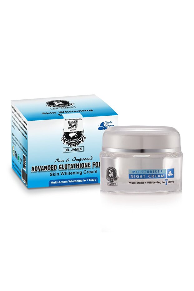 Dr James Night Renewal Cream - 30gm | Advanced Skin Tone Correcting Formula | Overnight Brightening