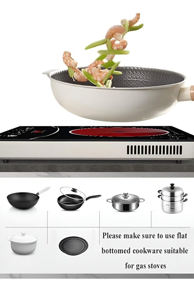 Digital Ceramic Cooker 2000W Touch Infrared LED Temperature Display Smart Electric Heater Timer Diff - 7