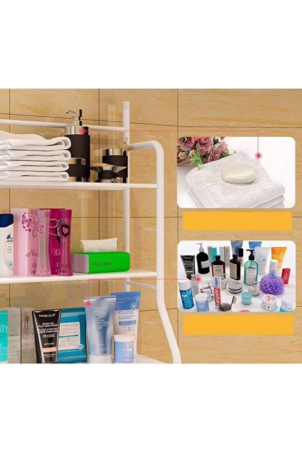 رف غسالة بثلاث طبقات | رف تخزين قائم - 4