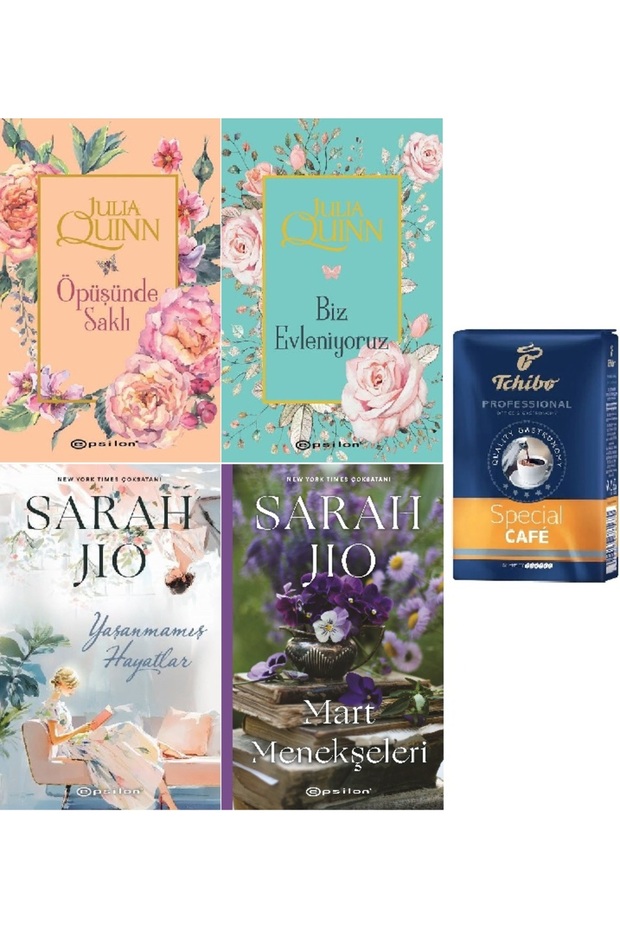 Öpüşünde Saklı</DNTCTMS>+ We'Re Getting Married + Yaşanmamış Hayatlar</DNTCTMS>+ March Violets /4 Book Set (Filter Coffee Hdy)