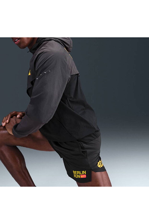 Stride Erkek Siyah Koşu Şortu - 5