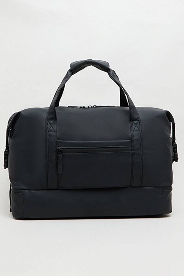 حقيبة رياضية سوداء سادة للرجال - 2