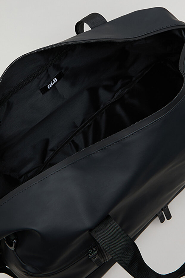 حقيبة رياضية سوداء سادة للرجال - 6