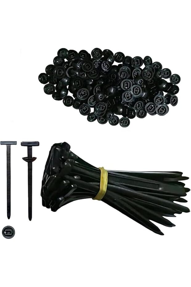 Nylon Universal Cable Tie Buckle, Heavy Duty Self-Locking Nylon Zip Ties Holder, New Multifunctional