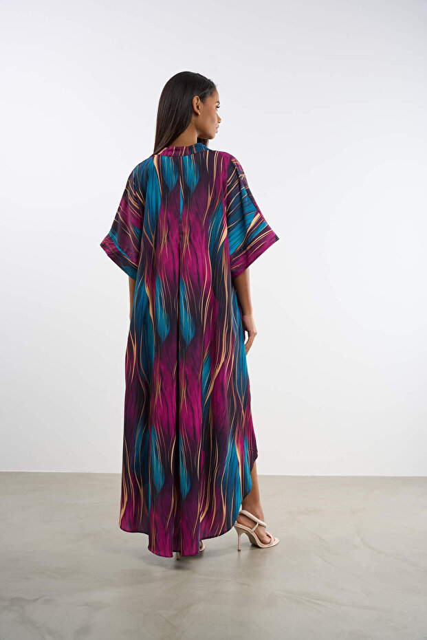 ROCHIE LUNGĂ CU GÂTUL V - 2