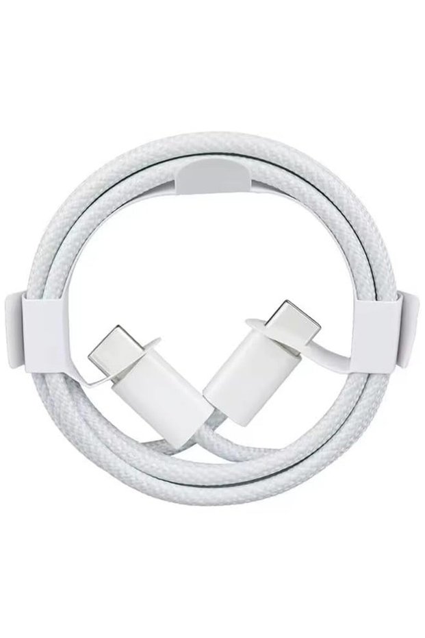 USB Type-C to C Cable,1Metre Braided Charging Cord 60W,Faster Cable Compatible with iPhone 16,15 Max