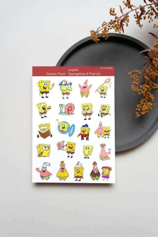 Spongebob & Patrick Sticker Sayfası - 1