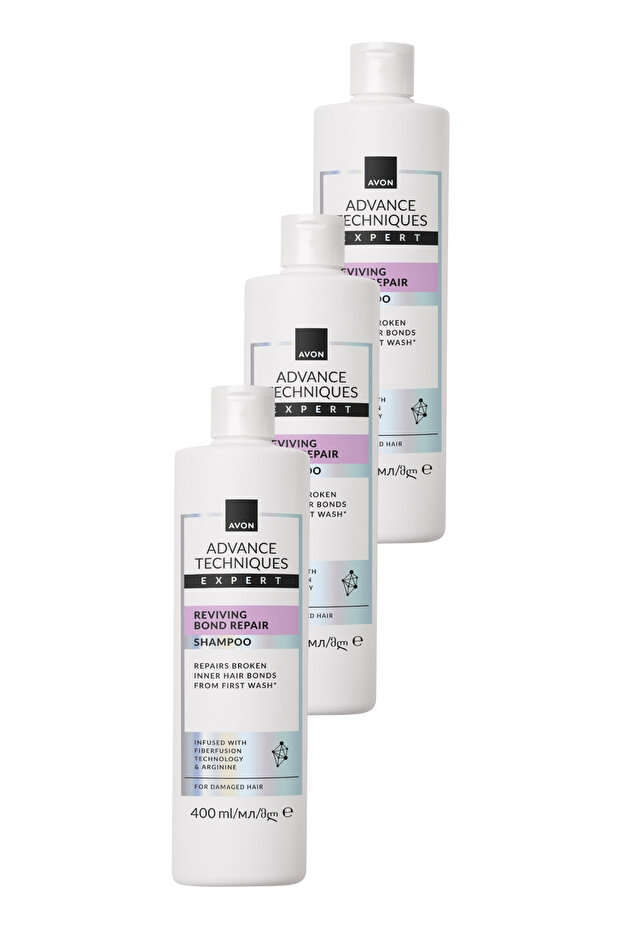 Advance Techniques Expert Hair Strengthening Revitalizing Shampoo 400ml Triple Pack