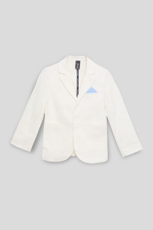 سترة بيضاء للأولاد من BG Store - 1